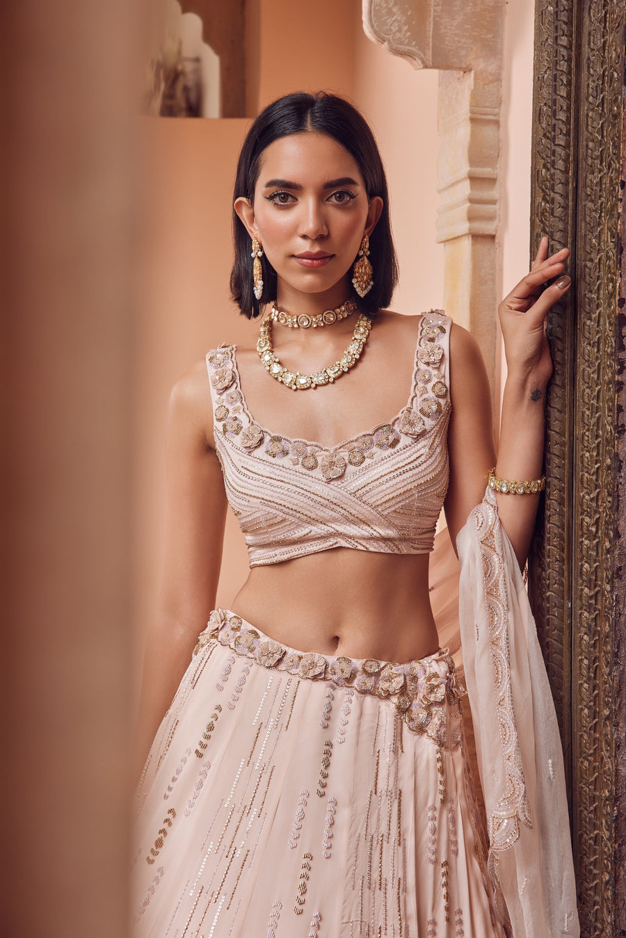 Powder Pink Lehenga