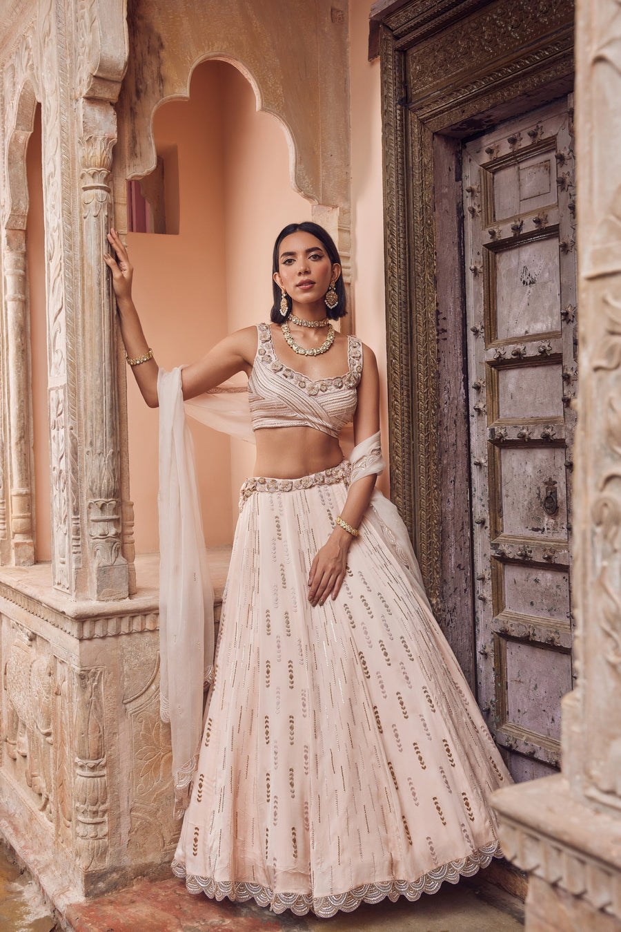 Powder Pink Lehenga