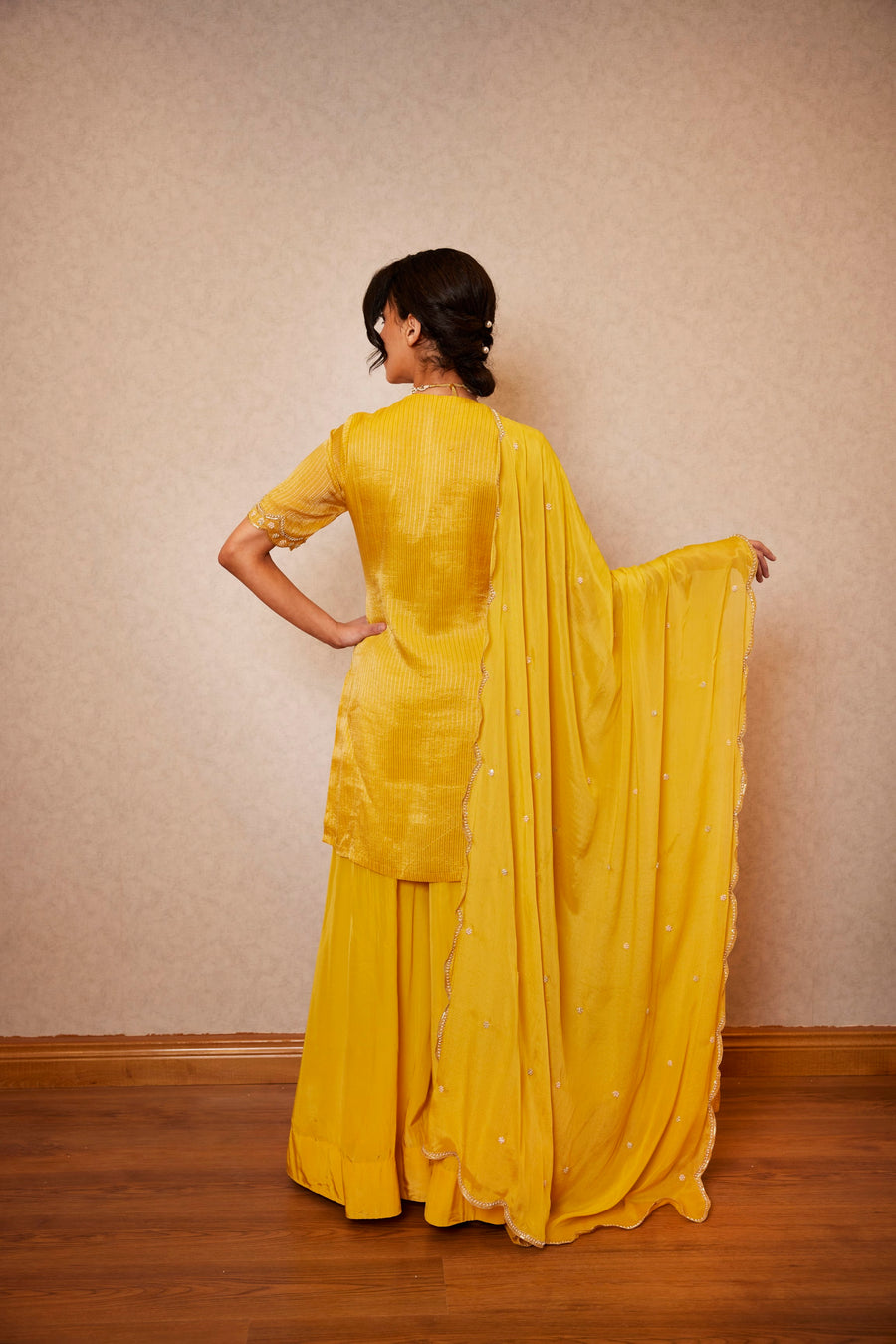 Yellow Sharara Set