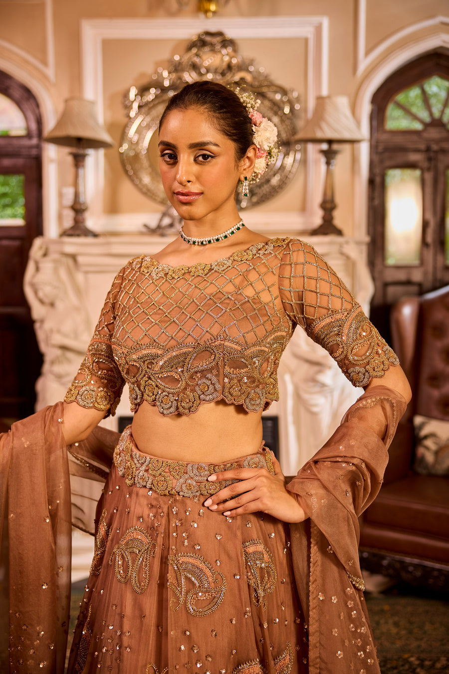 Copper Lehenga