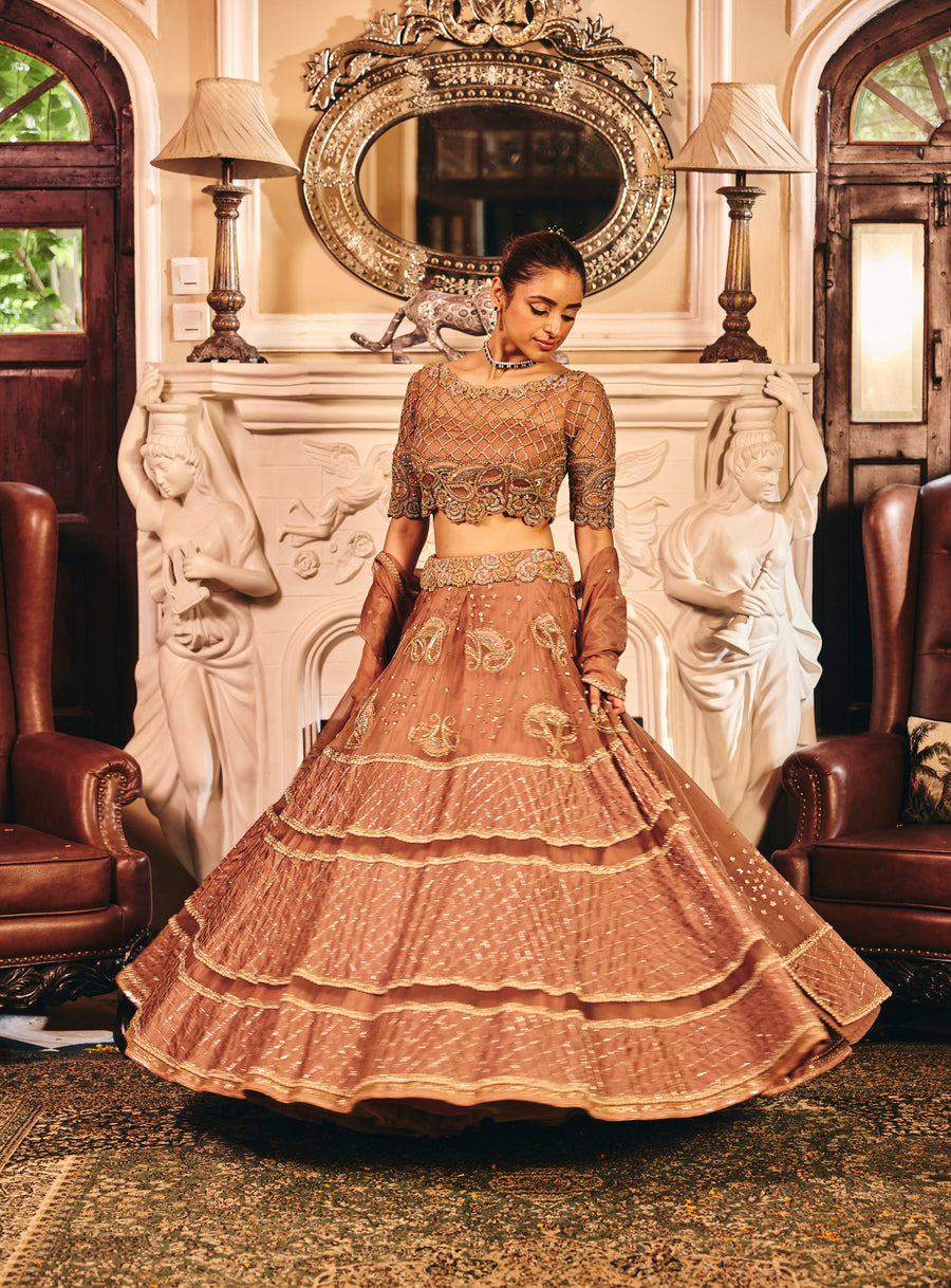 Copper Lehenga