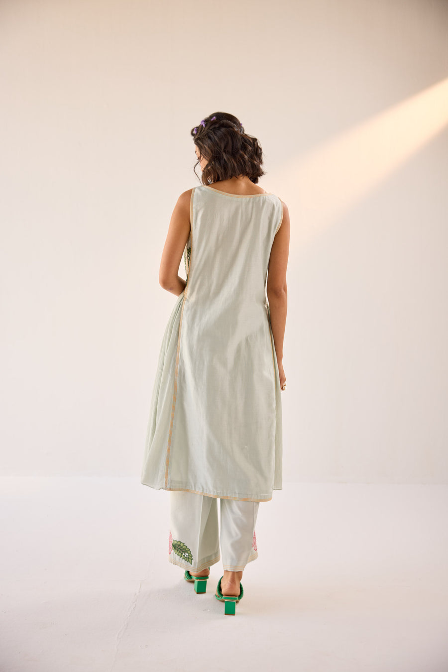 Aqua Kurta Palazzo Set