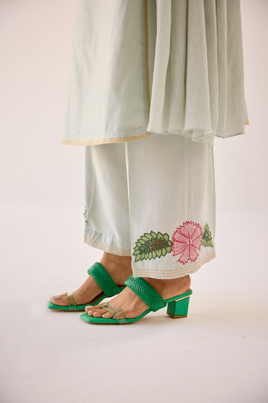 Aqua Kurta Palazzo Set