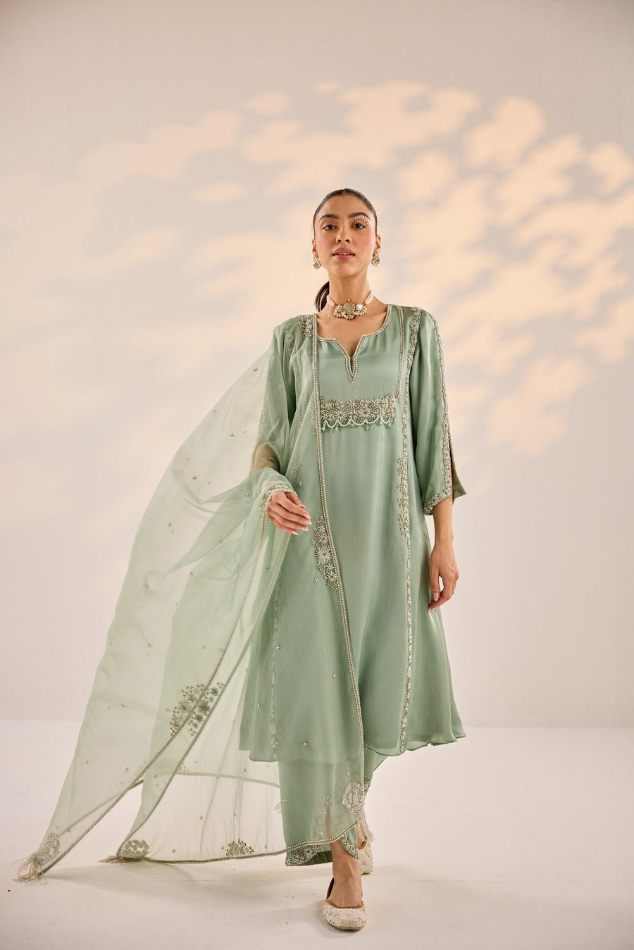 Sage Green Kurta Set