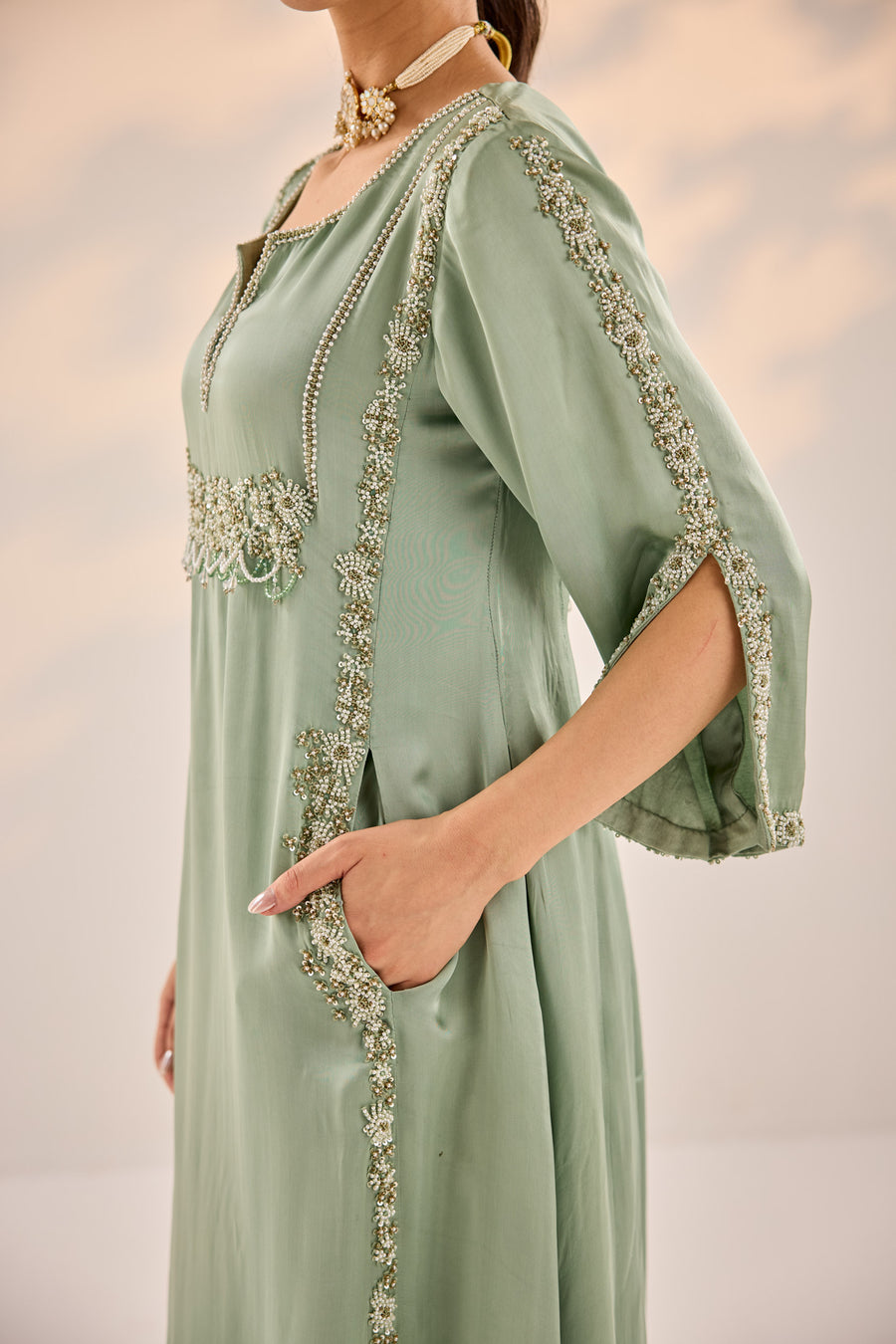 Sage Green Kurta Set