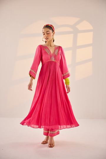 Hot Pink Anarkali