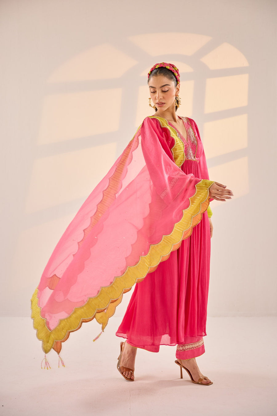 Hot Pink Anarkali