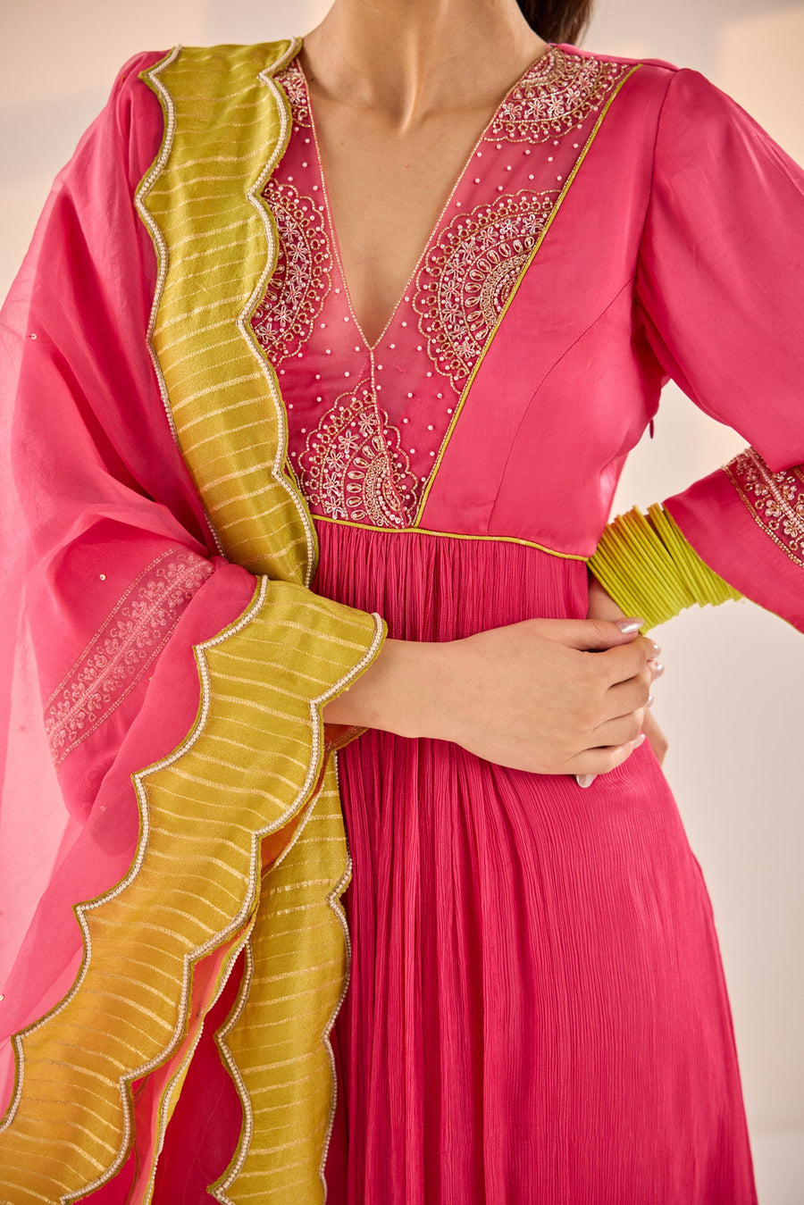 Hot Pink Anarkali