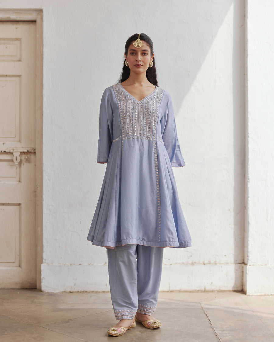 Short Anarkali With Salwar