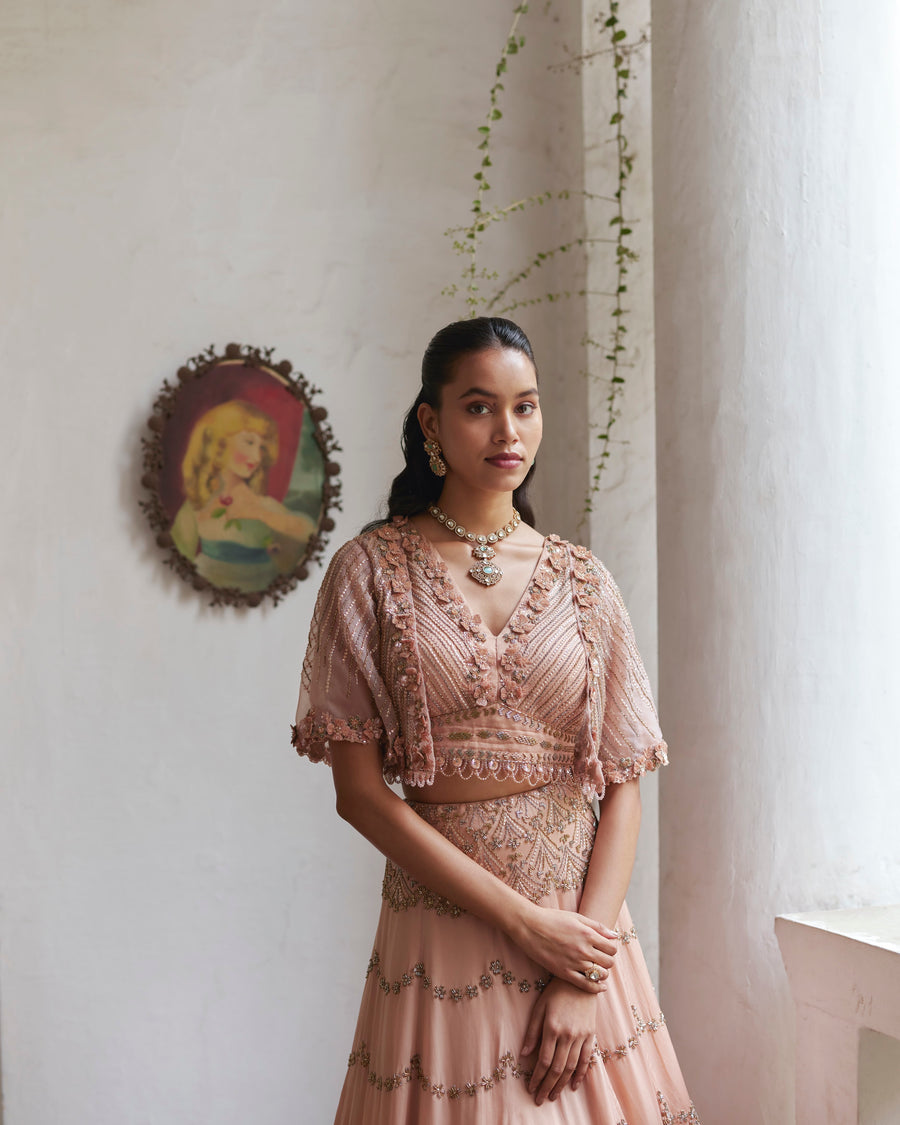 Gold Ombre Lehenga