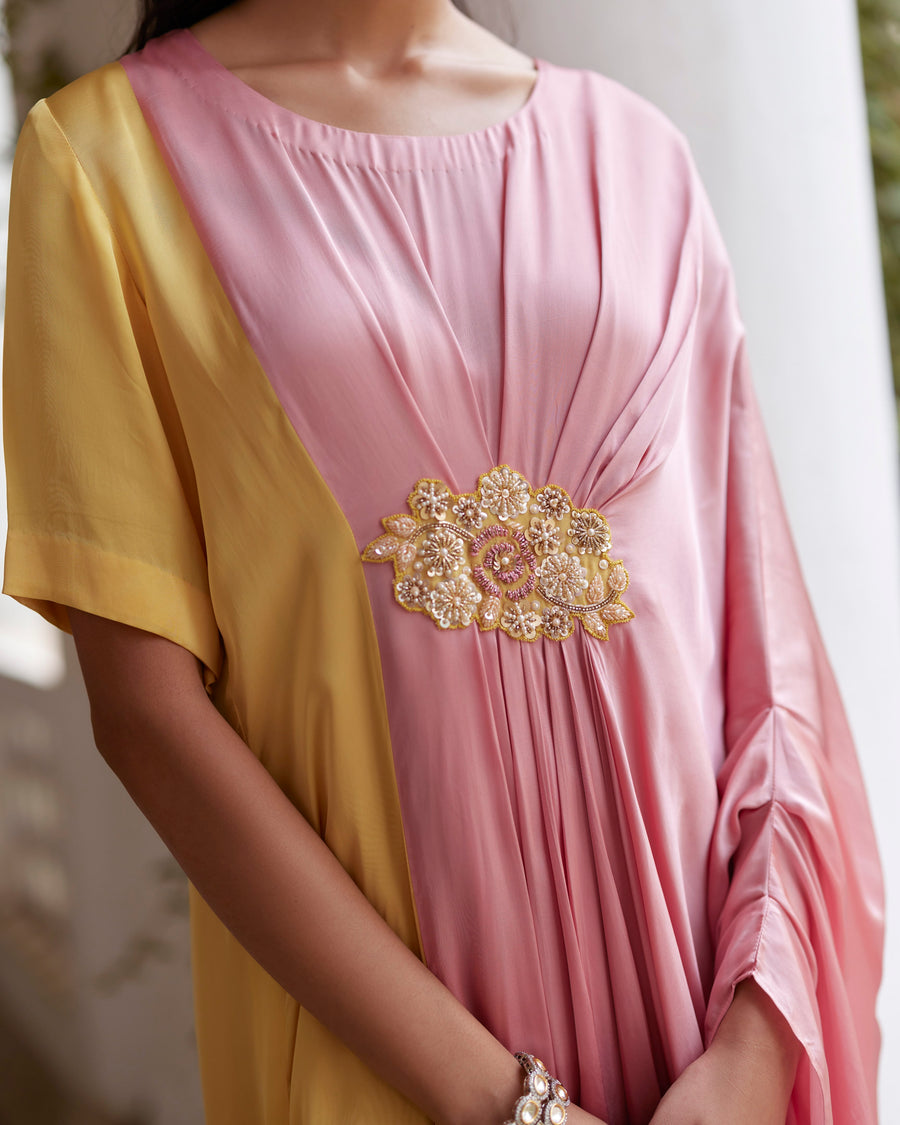 Pink/Yellow Kaftaan