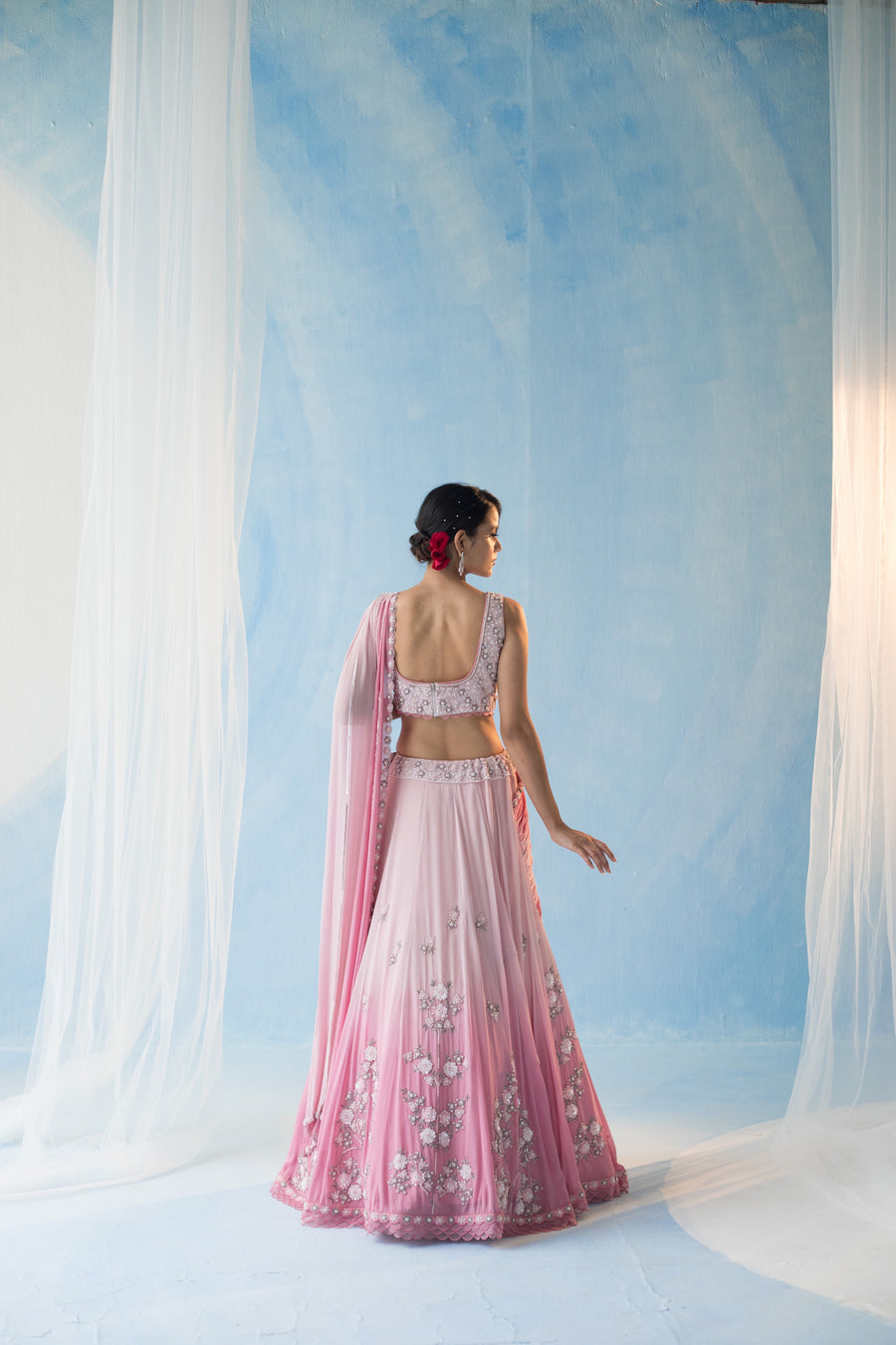 Pink Ombre Lehenga