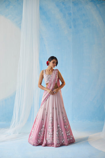 Pink Ombre Lehenga