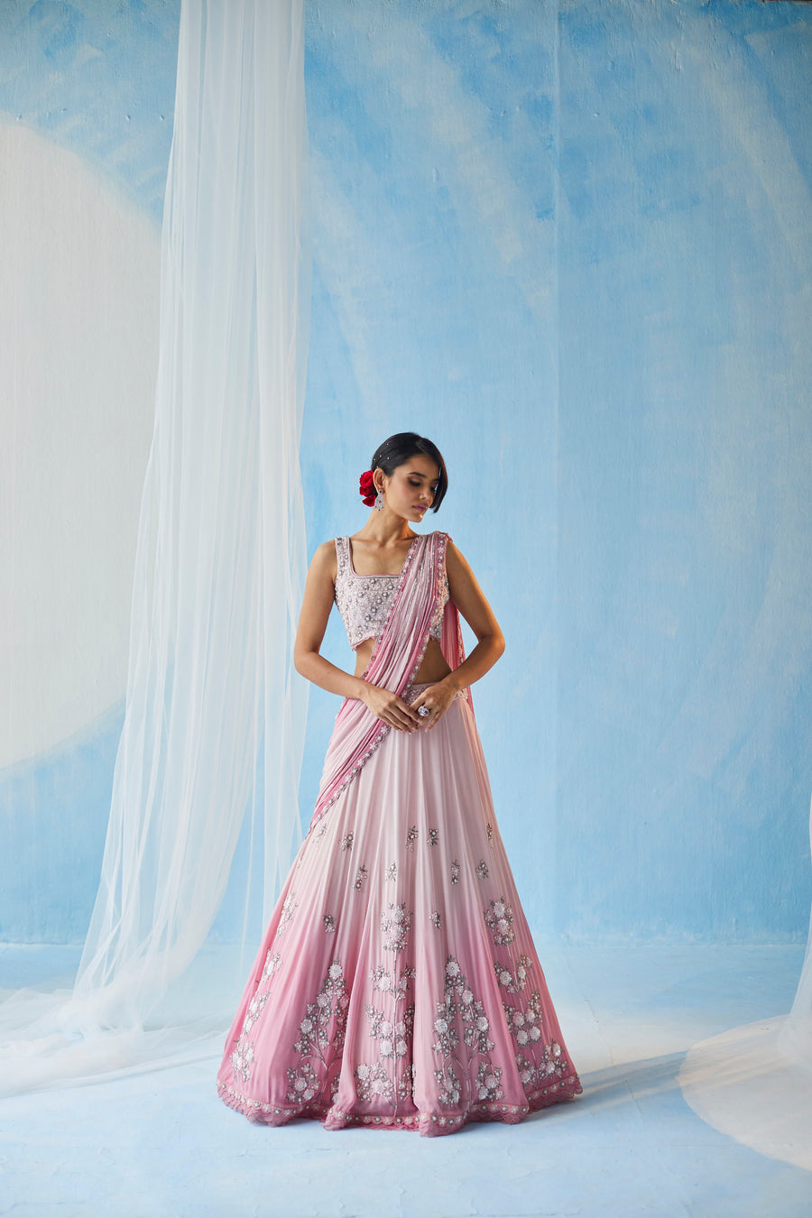 Pink Ombre Lehenga