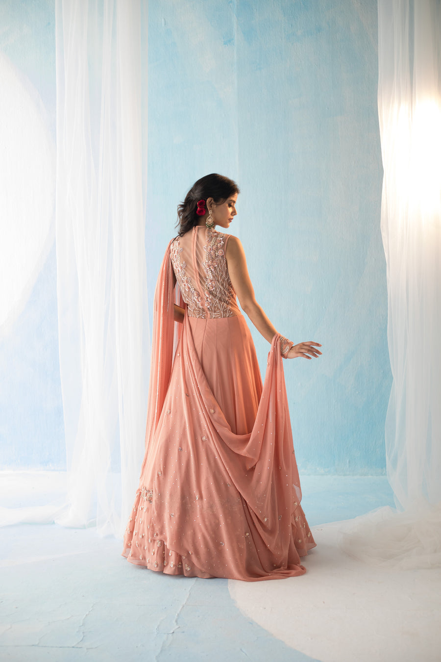 Salmon Pink Gown