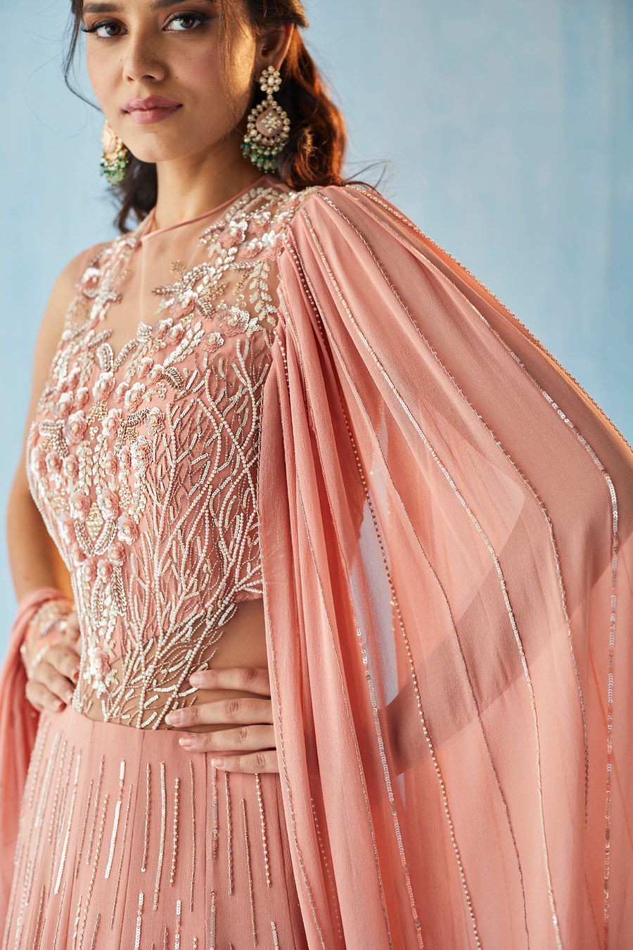 Salmon Pink Gown