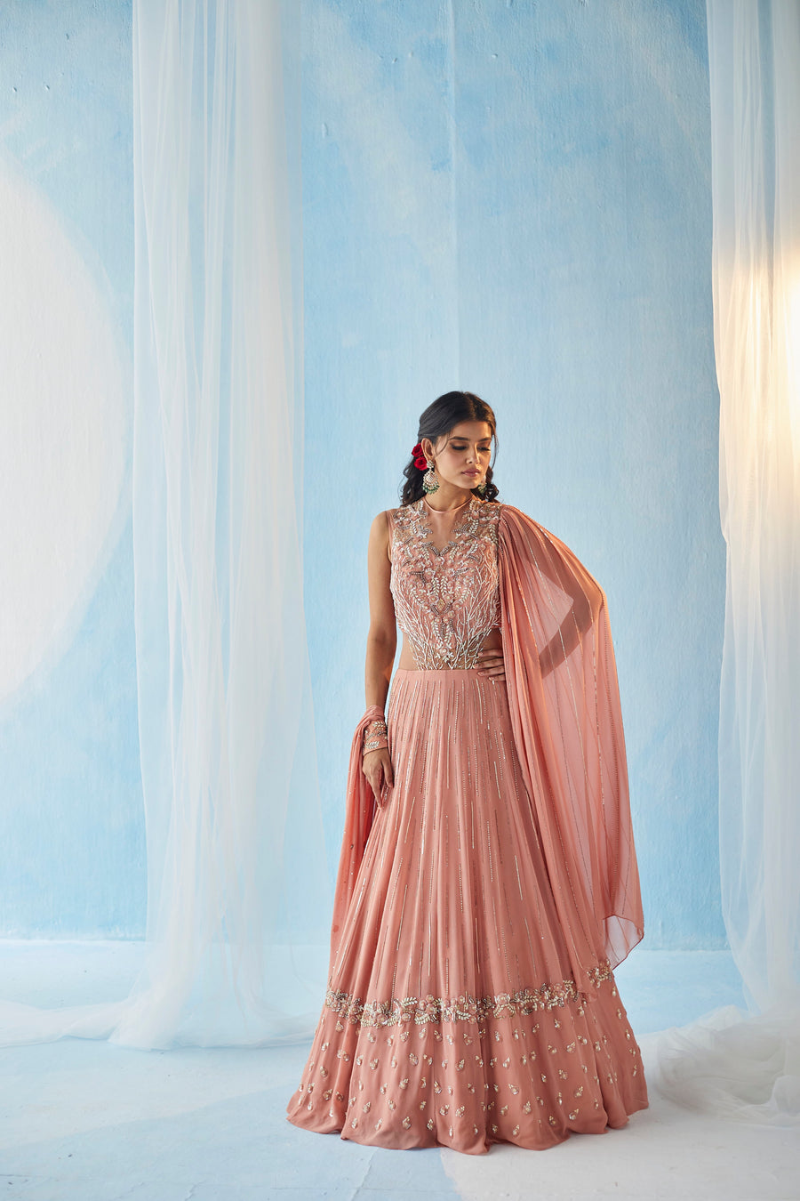 Salmon Pink Gown